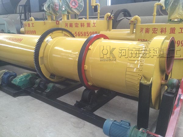  山東的客戶，您采購的0.8x6m雞糞烘干機已發出